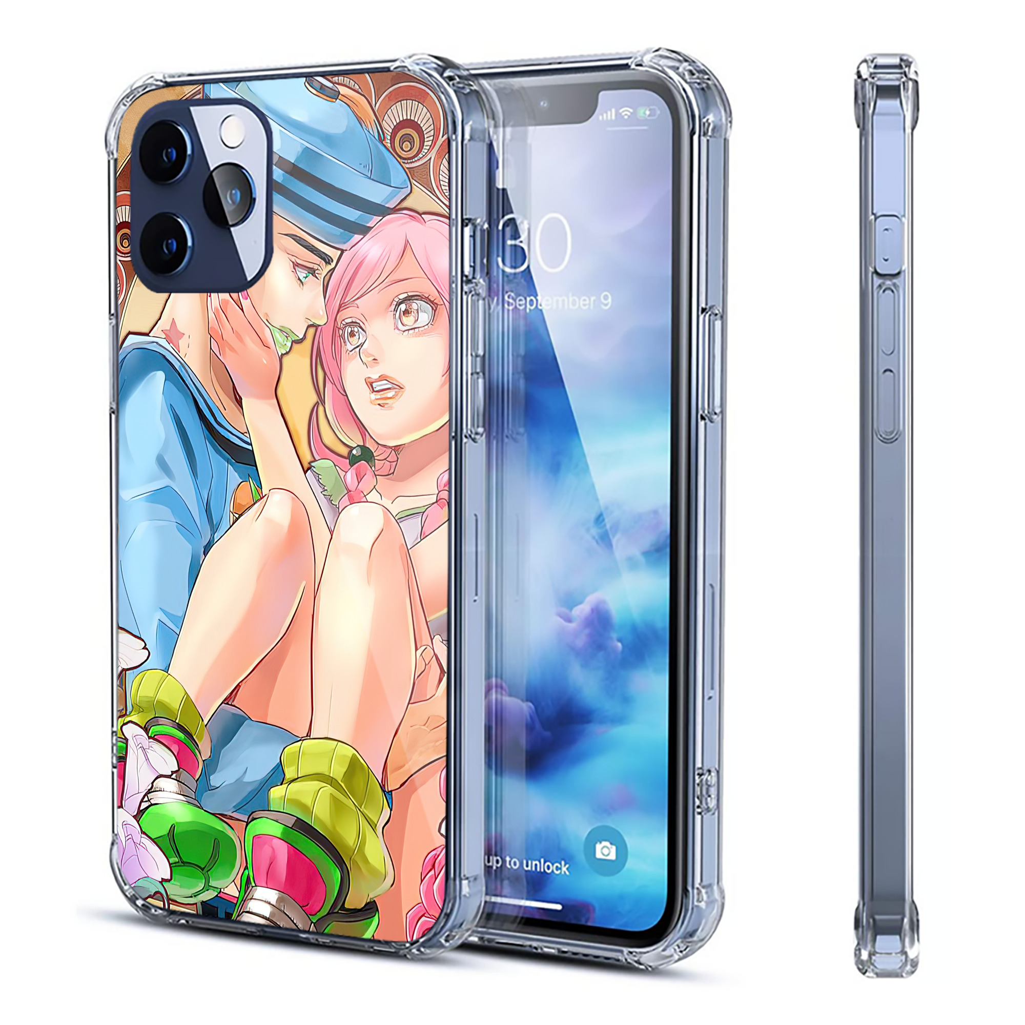 （画像用） ジョジョの奇妙な冒険 JoJo's Bizarre Adventure 【iPhone 12シリーズ対応】透明スマホケース（クリアソフトケース）